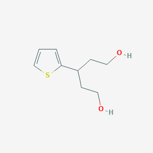molecular formula C9H14O2S B1404861 3-(2-Thienyl)pentane-1,5-diol CAS No. 1447967-09-0