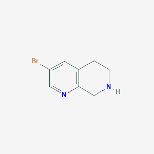 molecular formula C8H9BrN2 B1404870 3-Bromo-5,6,7,8-tetrahydro-1,7-naphthyridine CAS No. 1196156-01-0