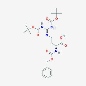 molecular formula C23H34N4O8 B14048705 Cbz-D-norarg(boc)2-OH 