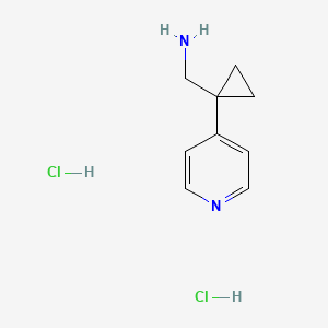 molecular formula C9H14Cl2N2 B1404874 [1-(Pyridin-4-yl)cyclopropyl]methanamine dihydrochloride CAS No. 1228878-59-8