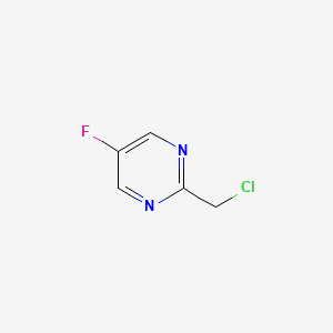 molecular formula C5H4ClFN2 B1404885 2-(Chloromethyl)-5-fluoropyrimidine CAS No. 1196151-61-7