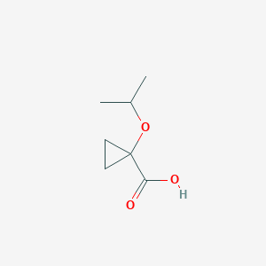 molecular formula C7H12O3 B14048880 1-Isopropoxycyclopropanecarboxylic acid 