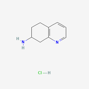 molecular formula C9H13ClN2 B14048946 5,6,7,8-Tetrahydroquinolin-7-amine hcl 