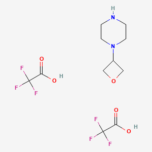 molecular formula C11H16F6N2O5 B1404897 4-(氧杂环丁-3-基)哌嗪二三氟乙酸盐 CAS No. 1404373-75-6
