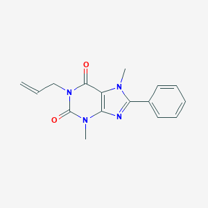 molecular formula C16H16N4O2 B014049 1-Allyl-3,7-dimethyl-8-phenylxanthine CAS No. 149981-23-7