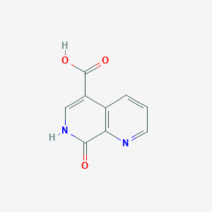 molecular formula C9H6N2O3 B1404902 8-羟基-[1,7]萘啶-5-羧酸 CAS No. 1421473-07-5
