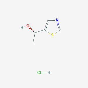 molecular formula C5H8ClNOS B1404903 (1S)-1-(1,3-thiazol-5-yl)ethan-1-ol hydrochloride CAS No. 1443931-85-8
