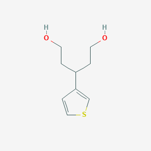 molecular formula C9H14O2S B1404910 3-(3-Thienyl)pentane-1,5-diol CAS No. 1447964-64-8