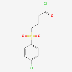 molecular formula C10H10Cl2O3S B1404913 4-((4-Chlorophenyl)sulfonyl)butanoyl chloride CAS No. 1706453-27-1