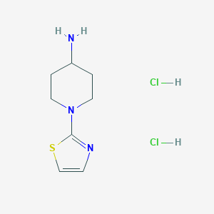 molecular formula C8H15Cl2N3S B1404914 1-(1,3-Thiazol-2-yl)piperidin-4-amine dihydrochloride CAS No. 1448134-24-4