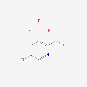 molecular formula C7H4Cl2F3N B1404918 5-Chloro-2-(chloromethyl)-3-(trifluoromethyl)pyridine CAS No. 1227606-22-5