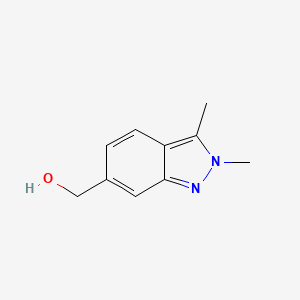 molecular formula C10H12N2O B1404927 2,3-Dimethyl-6-hydroxymethyl-2H-indazole CAS No. 1234616-80-8