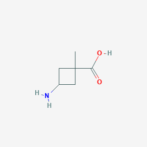 molecular formula C6H11NO2 B1404930 cis-3-Amino-1-methylcyclobutanecarboxylic acid CAS No. 1408074-58-7