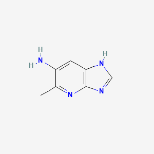 molecular formula C7H8N4 B1404932 5-methyl-3H-imidazo[4,5-b]pyridin-6-amine CAS No. 1448064-99-0