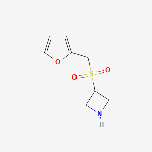 molecular formula C8H11NO3S B1404934 3-((Furan-2-ylmethyl)sulfonyl)azetidine CAS No. 1706429-23-3