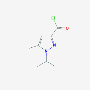 molecular formula C8H11ClN2O B1404937 1-isopropyl-5-methyl-1H-pyrazole-3-carbonyl chloride CAS No. 854699-35-7