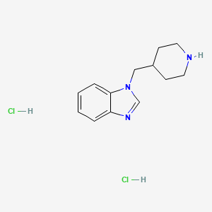 molecular formula C13H19Cl2N3 B1404939 1-(Piperidin-4-ylmethyl)-1H-benzimidazole dihydrochloride CAS No. 1351589-67-7
