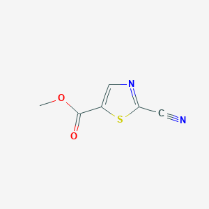 molecular formula C6H4N2O2S B1404942 Methyl 2-cyanothiazole-5-carboxylate CAS No. 1211541-45-5