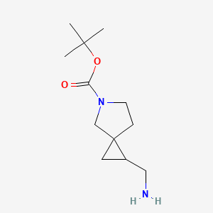 molecular formula C12H22N2O2 B1404944 5-Boc-5-azaspiro[2.4]heptane-1-methamine CAS No. 1330764-37-8