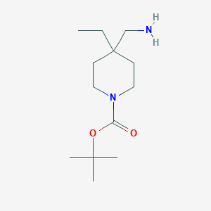 molecular formula C13H26N2O2 B1404945 1-Boc-4-(氨甲基)-4-乙基哌啶 CAS No. 1158758-98-5