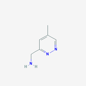 molecular formula C6H9N3 B1404949 3-Aminomethyl-5-methylpyridazine CAS No. 1403767-09-8