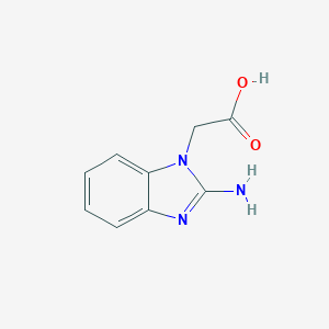 molecular formula C9H9N3O2 B140495 (2-Amino-1H-benzimidazol-1-yl)acetic acid CAS No. 146578-78-1