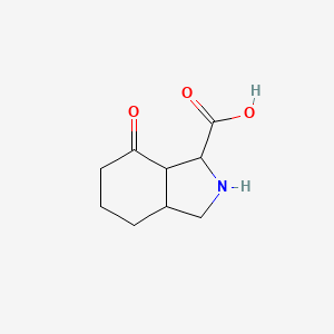 molecular formula C9H13NO3 B1404950 7-Oxo-octahydro-isoindole-1-carboxylic acid CAS No. 1403766-51-7