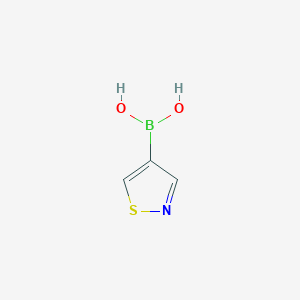 molecular formula C3H4BNO2S B1404951 Isothiazol-4-ylboronic acid CAS No. 1448859-47-9
