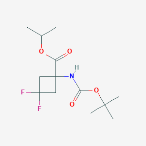 molecular formula C13H21F2NO4 B1404957 Isopropyl 1-(Boc-amino)-3,3-difluoro-cyclobutanecarboxylate CAS No. 1403766-72-2