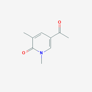 molecular formula C9H11NO2 B140496 5-Acetyl-1,3-dimethylpyridin-2(1H)-one CAS No. 129689-53-8