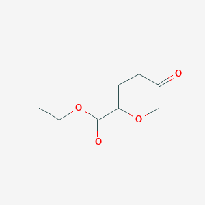 molecular formula C8H12O4 B1404963 Ethyl 5-oxooxane-2-carboxylate CAS No. 1408075-77-3