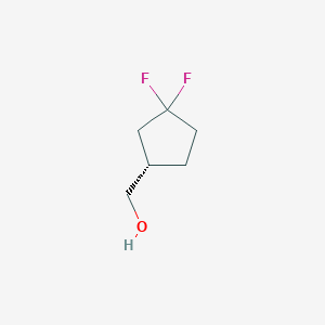 molecular formula C6H10F2O B1404964 [(1S)-3,3-difluorocyclopentyl]methanol CAS No. 1407991-23-4
