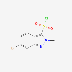 molecular formula C8H6BrClN2O2S B1404970 6-溴-2-甲基-2H-吲唑-3-磺酰氯 CAS No. 1363380-61-3