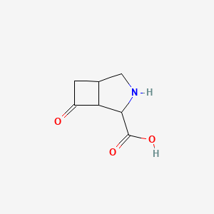 molecular formula C7H9NO3 B1404975 6-Oxo-3-azabicyclo[3.2.0]heptane-4-carboxylic acid CAS No. 1403766-59-5