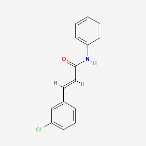 molecular formula C15H12ClNO B14049898 3-(3-Chlorophenyl)-N-phenylacrylamide 