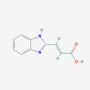molecular formula C10H8N2O2 B140499 (E)-3-(1H-benzimidazol-2-yl)prop-2-enoic acid CAS No. 152935-66-5