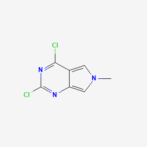 molecular formula C7H5Cl2N3 B1404990 2,4-dichloro-6-methyl-6H-pyrrolo[3,4-d]pyrimidine CAS No. 1357086-92-0