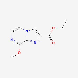 molecular formula C10H11N3O3 B14049922 Ethyl 8-methoxyimidazo[1,2-a]pyrazine-2-carboxylate 