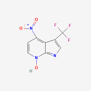 4-Nitro-3-(trifluoromethyl)-7-azaindole-7-oxide