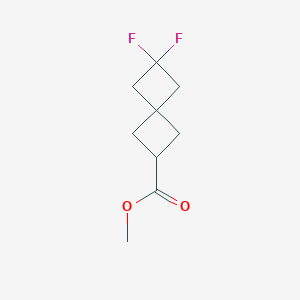 molecular formula C9H12F2O2 B1404999 Methyl 6,6-difluorospiro[3.3]heptane-2-carboxylate CAS No. 1419101-40-8