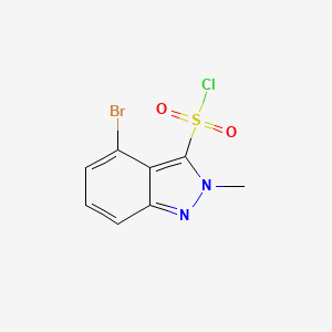 molecular formula C8H6BrClN2O2S B1405000 4-Bromo-2-methyl-2H-indazole-3-sulfonyl chloride CAS No. 1363380-87-3