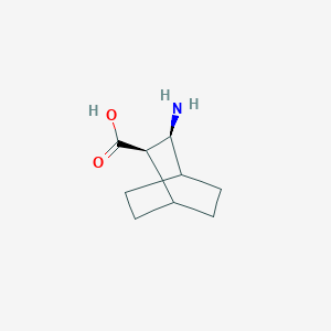 molecular formula C9H15NO2 B14050012 cis-3-Aminobicyclo[2.2.2]octane-2-carboxylic acid 