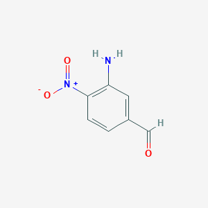 molecular formula C7H6N2O3 B14050013 3-Amino-4-nitrobenzaldehyde 