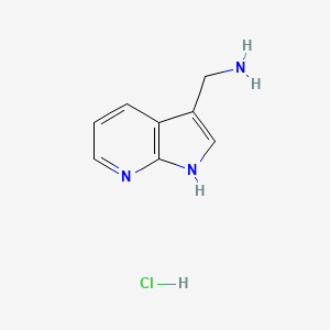 molecular formula C8H10ClN3 B1405002 3-Aminomethyl-7-azaindole hydrochloride CAS No. 1408075-79-5