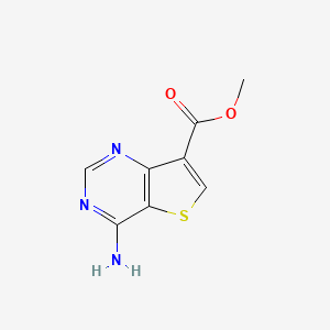 molecular formula C8H7N3O2S B1405013 Methyl 4-aminothieno[3,2-d]pyrimidine-7-carboxylate CAS No. 1392804-53-3