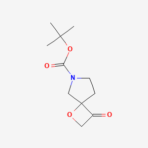 molecular formula C11H17NO4 B1405014 tert-Butyl 3-oxo-1-oxa-6-azaspiro[3.4]octane-6-carboxylate CAS No. 1408076-43-6