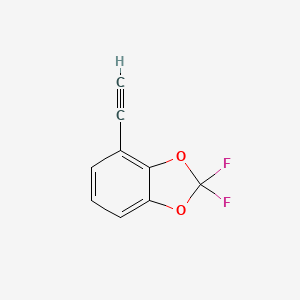 molecular formula C9H4F2O2 B1405017 4-Ethynyl-2,2-difluoro-1,3-benzodioxole CAS No. 1408074-62-3