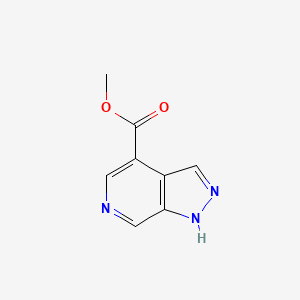 molecular formula C8H7N3O2 B1405018 Methyl 1H-pyrazolo[3,4-C]pyridine-4-carboxylate CAS No. 1363381-90-1