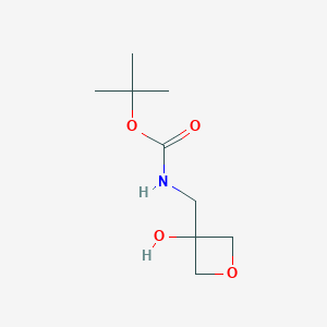 molecular formula C9H17NO4 B1405019 tert-Butyl ((3-hydroxyoxetan-3-yl)methyl)carbamate CAS No. 1408076-45-8