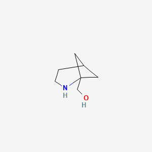 molecular formula C7H13NO B1405021 2-Azabicyclo[3.1.1]heptane-1-methanol CAS No. 1392804-07-7